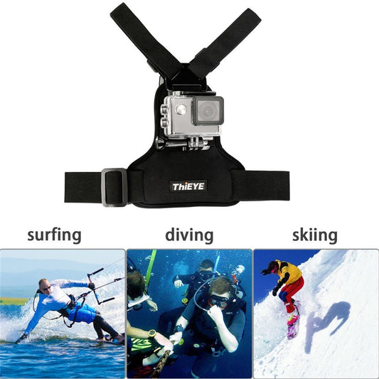 ThiEYE Adjustable Chest Strap DV Mount Band Belt Fix Accessories for Cameras