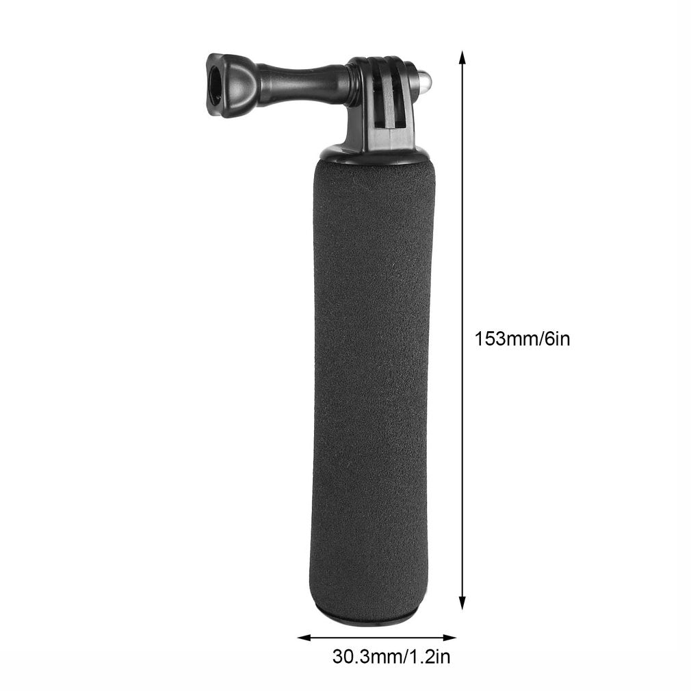 Portable Handheld Floating Handle Grip Mini Tripod Monopod Mount for GoPro Hero 5/ 4 /3+ /3 /2 /1 Self-rods - Black