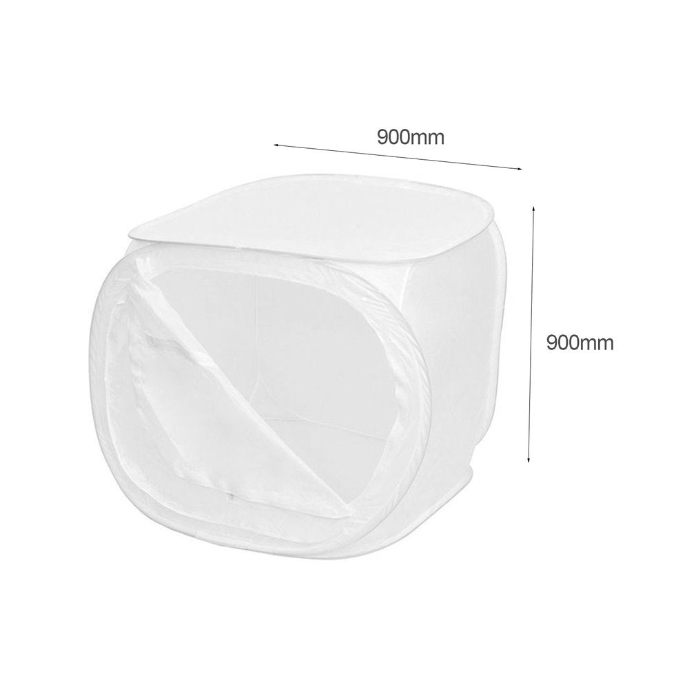 Round Foldable 90cm Pop Up Photo Studio Softbox Lighting Tent with 4 Backdrops