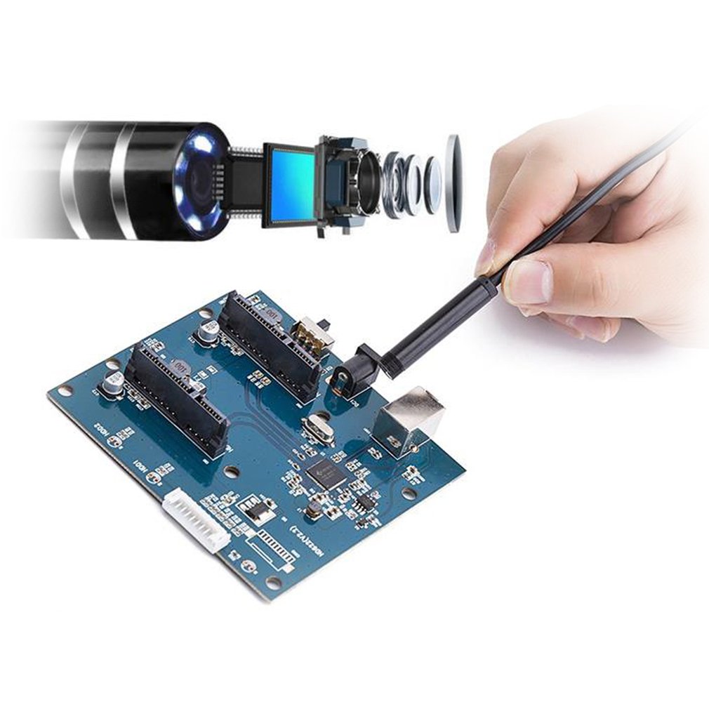 Phone Wifi Endoscope Camera 2 Mega Pixel Soft Cord 8.0mm IP67 Borescope Camera