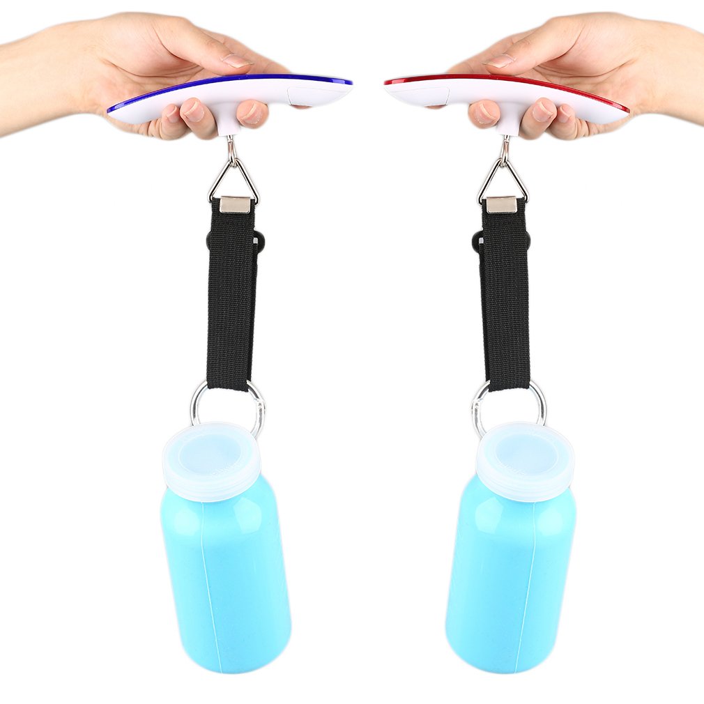 A20 Portable Digital LCD Electronic Handheld Luggage Balance Scale Weight - Blue