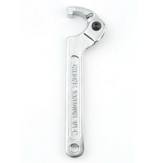 19-51mm Chrome Vanadium Adjustable Hook Wrench C Spanner Tool
