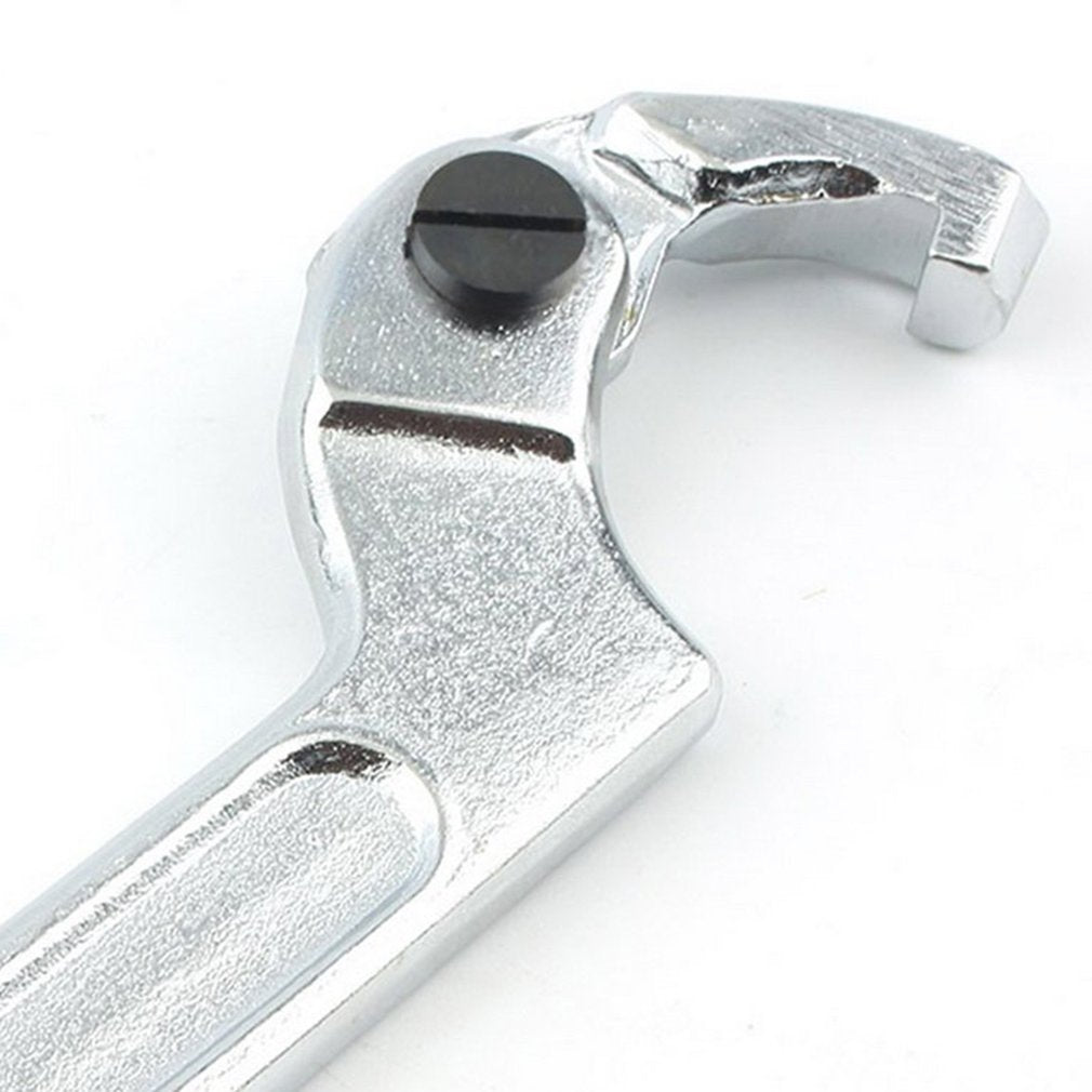 19-51mm Chrome Vanadium Adjustable Hook Wrench C Spanner Tool