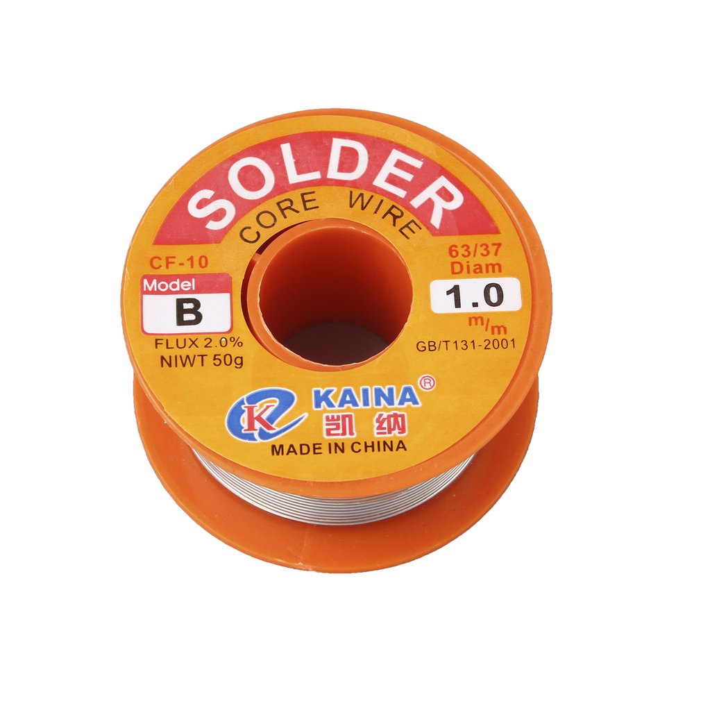 1mm Rosin Core Solder 63/37 Tin Lead Line Flux Welding Iron Wire Reel - 50g