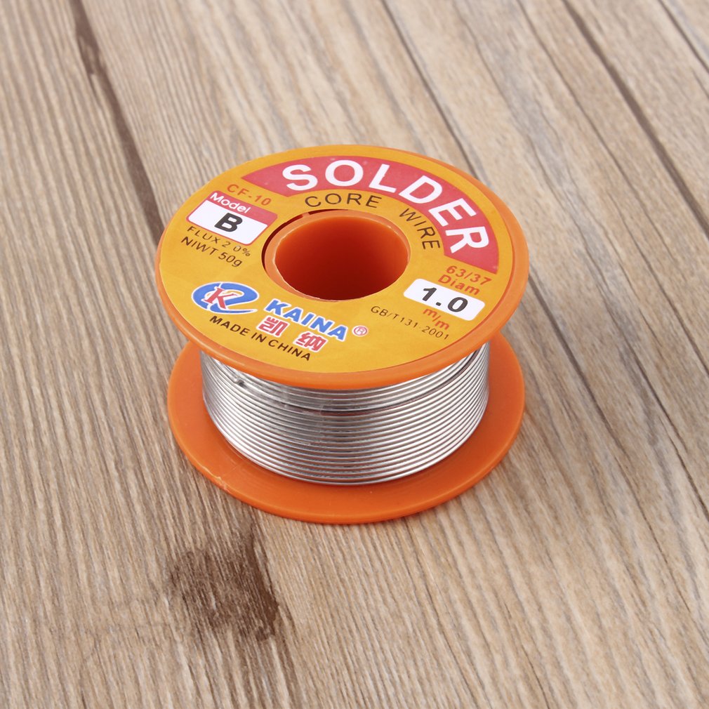1mm Rosin Core Solder 63/37 Tin Lead Line Flux Welding Iron Wire Reel - 50g