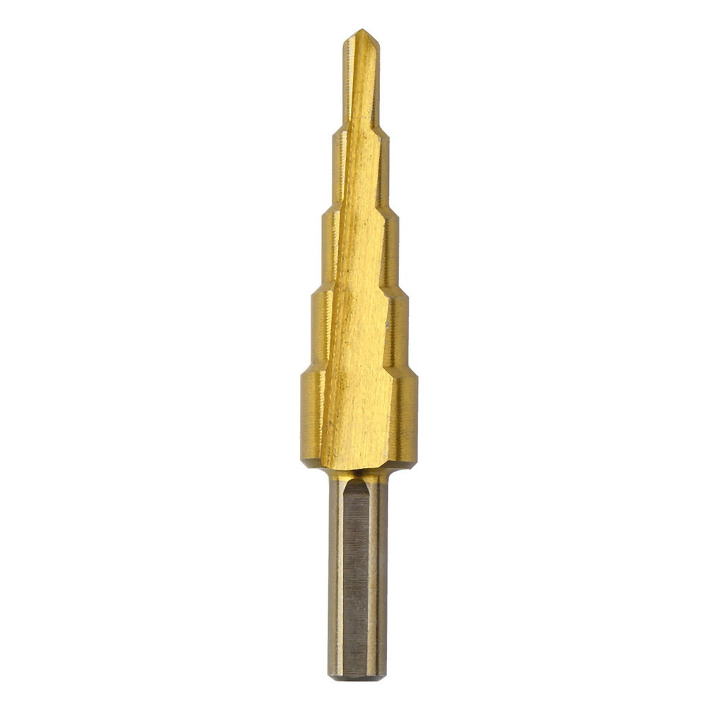 3Pcs Large HSS Steel Step Cone Drill Titanium Bit Set Hole 4-12/20/32mm Dint