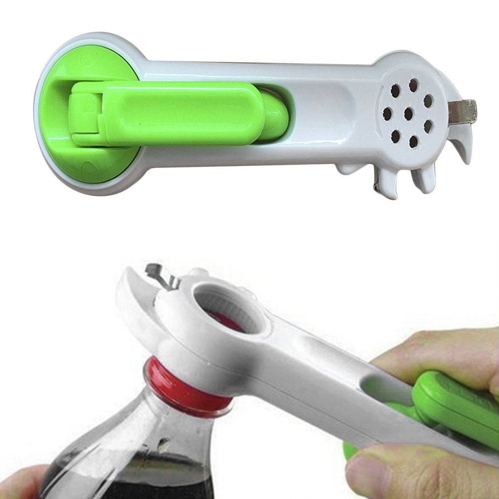 7-in-1 Bottle Opener Stainless Steel Blade Jar Opener Multi-use Kitchen Tool