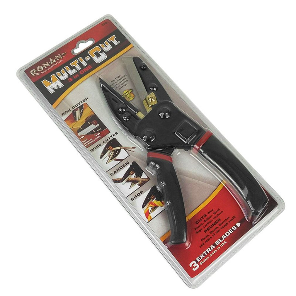 3-in-1 10 inch Box Cutter Wire Cutter Stripper Garden &amp; Shop Scissor Pliers