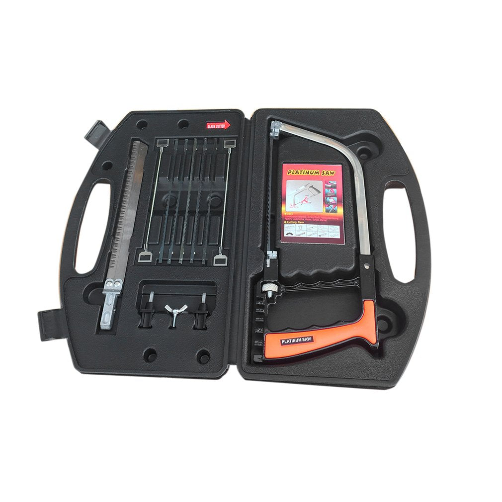 Multi-functional Durable Steel Magic Saw DIY Woodworking Saw Tool Set - Black