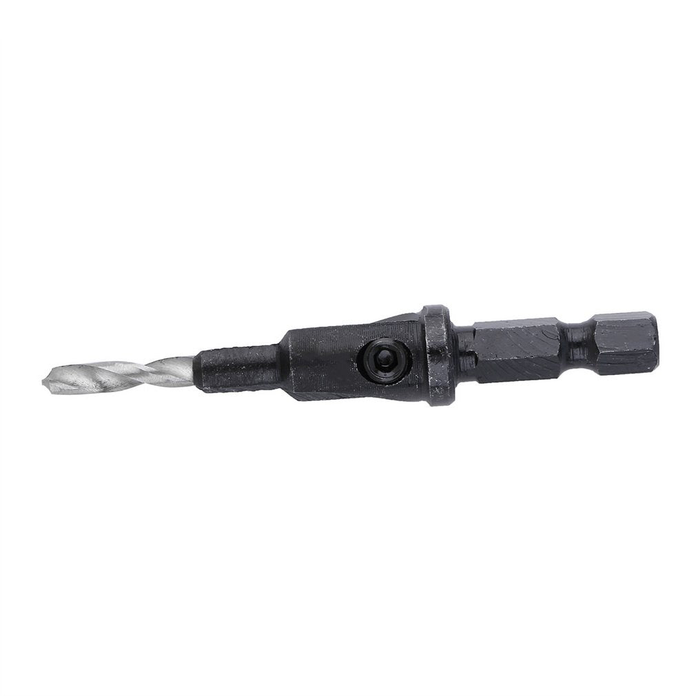 4 PCS HSS Countersink Drill Bits + 1 PCS 1/4 Quick Change Hole Hex Shank Screw