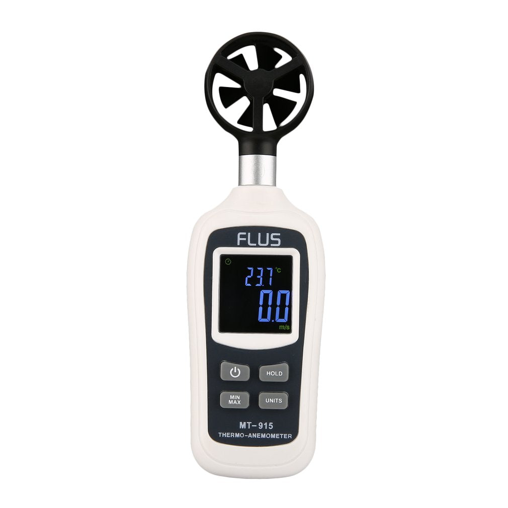 FLUS MT-915 Handheld Digital Anemometer LCD Backlight Air Wind Speed Meter