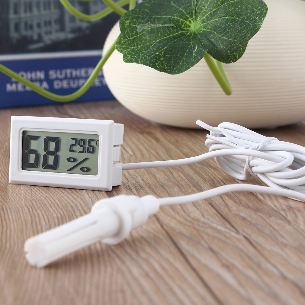 TL8015A Mini Digital LCD Thermometer Hygrometer Humidity Temperature Meter with Cable