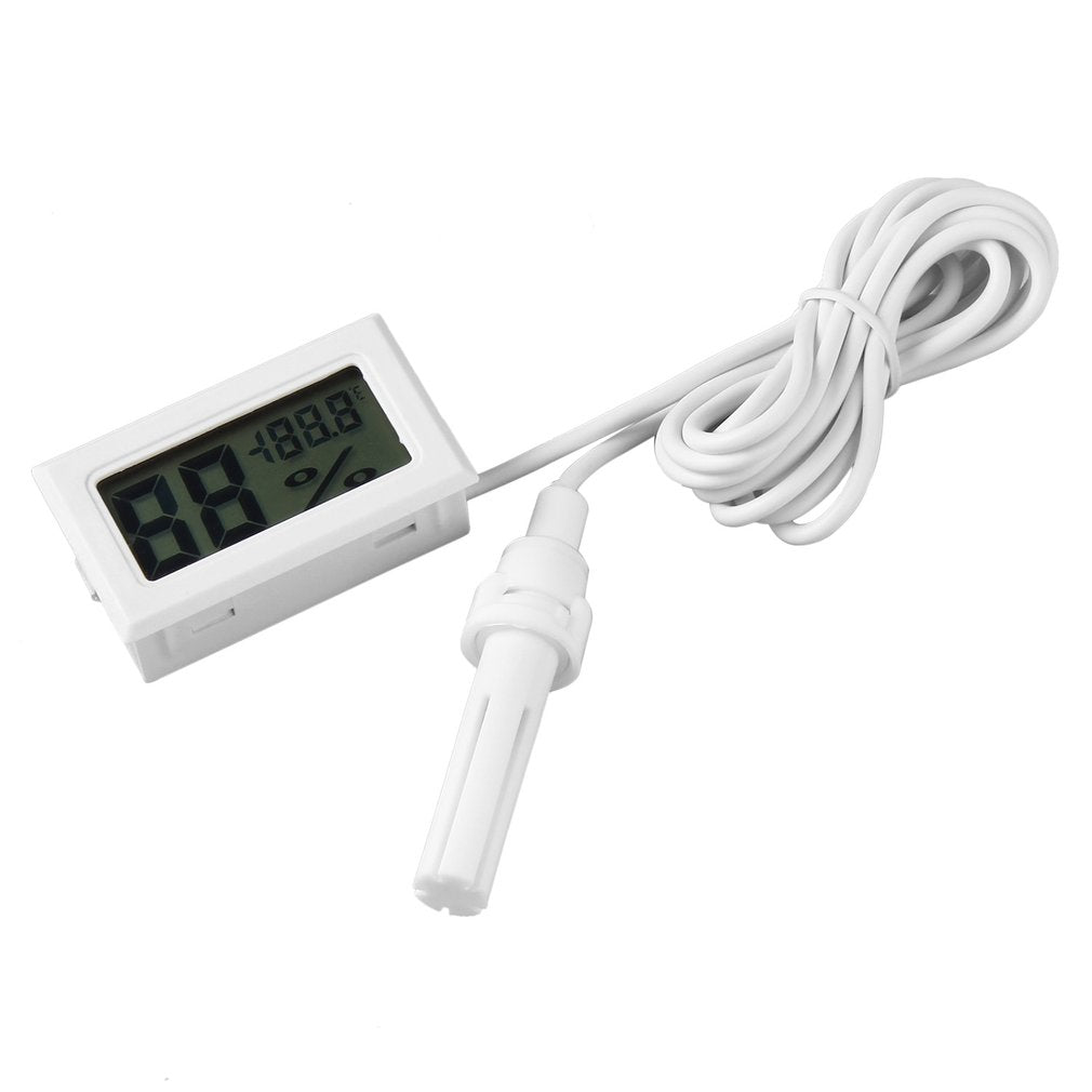 TL8015A Mini Digital LCD Thermometer Hygrometer Humidity Temperature Meter with Cable