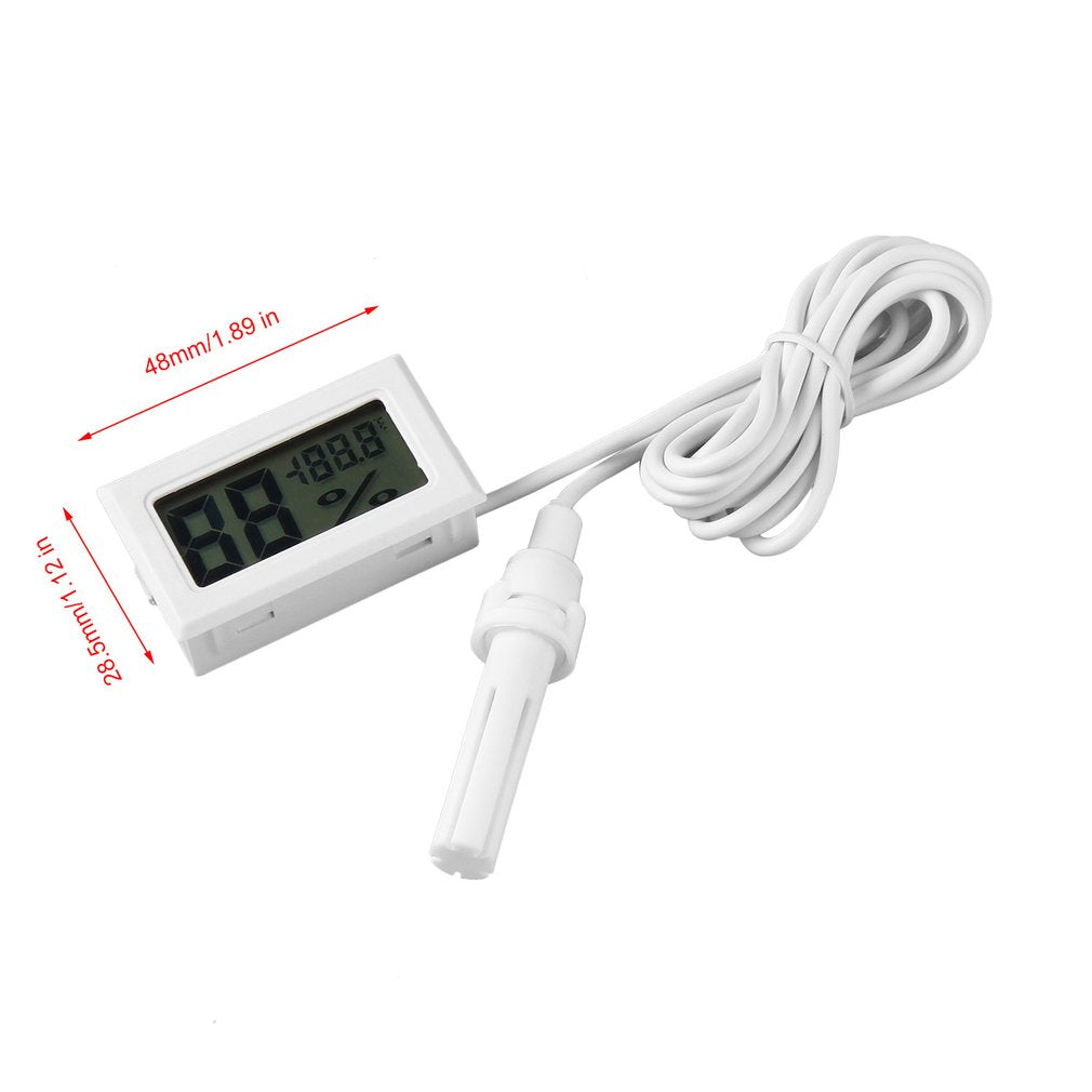 TL8015A Mini Digital LCD Thermometer Hygrometer Humidity Temperature Meter with Cable