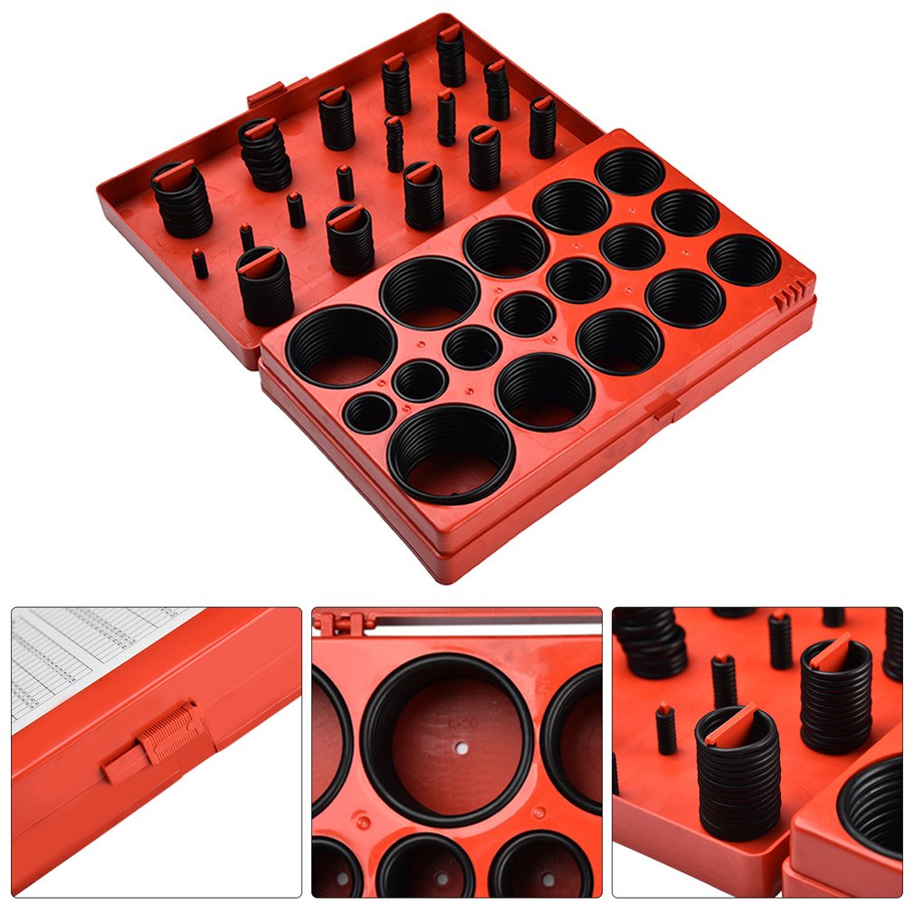 419Pcs Nitrile Rubber O Ring NBR Oil Seal Black Gaskets for Air Cylinder