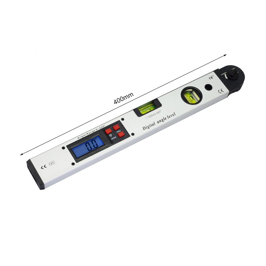400mm Protractor Electronic Laser Spirit Level Digital Display Angle Meter