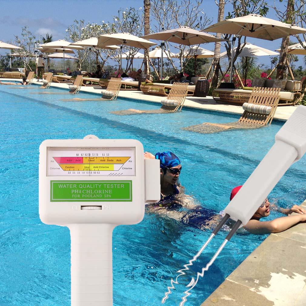 New PH &amp; Cl2 Chlorine Level Tester Swimming Pool Spa Water Quality Monitor