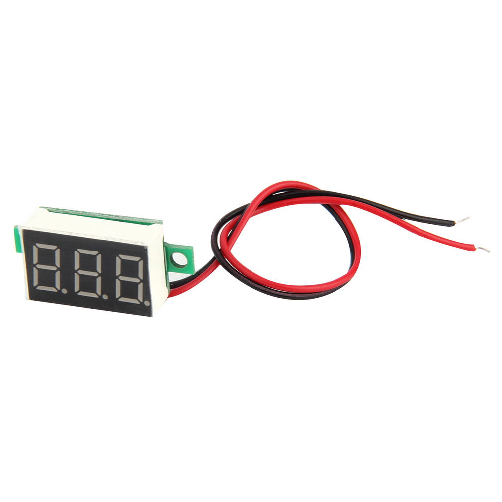 Mini Size LED Panel Voltage Meter 3-Digital LCD Display Adjustment Voltmeter