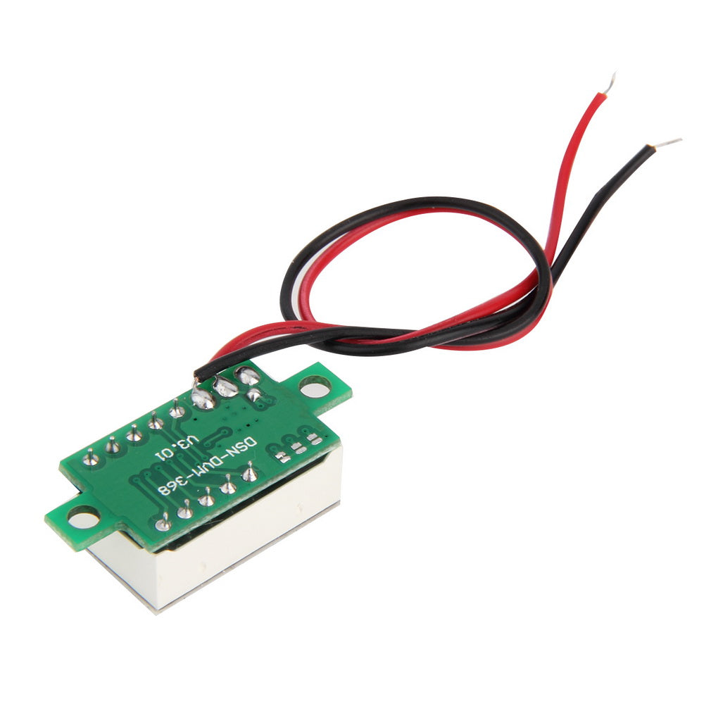 Mini Size LED Panel Voltage Meter 3-Digital LCD Display Adjustment Voltmeter