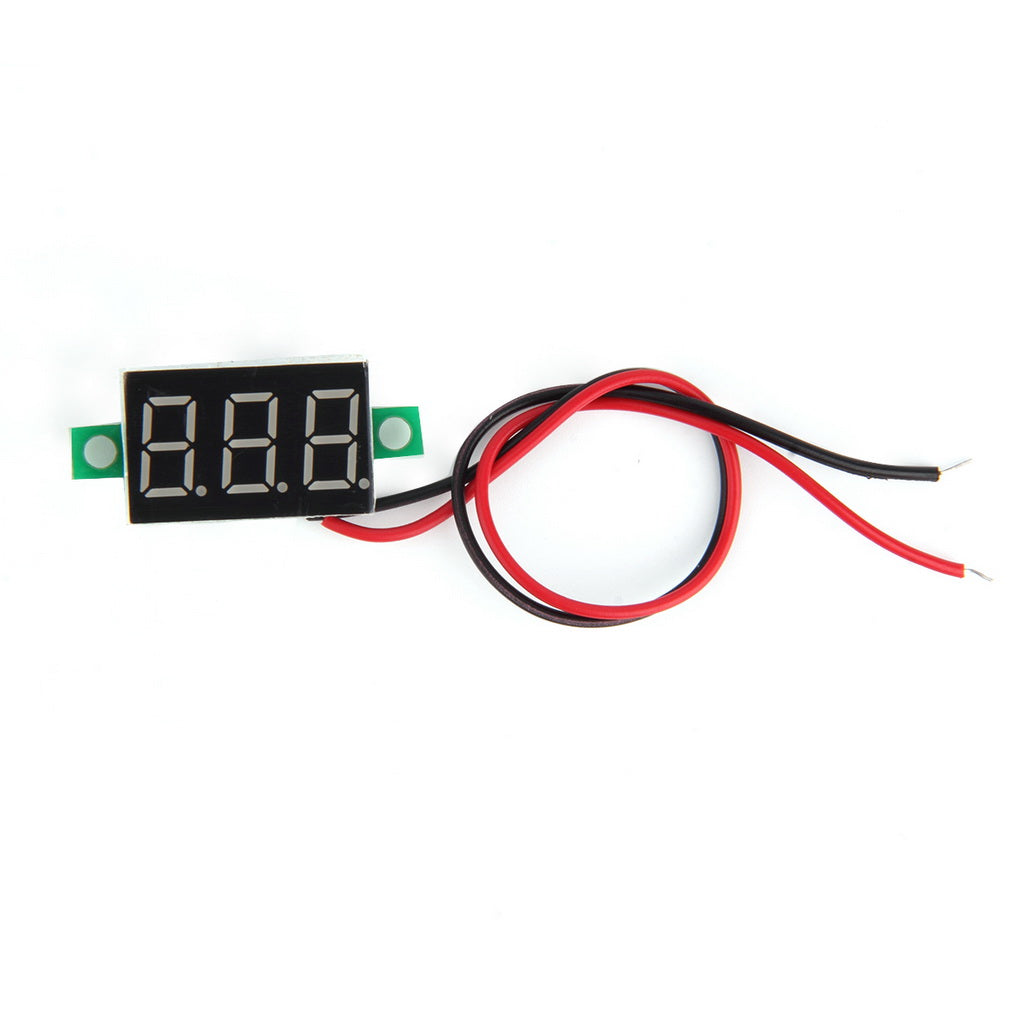 Mini Size LED Panel Voltage Meter 3-Digital LCD Display Adjustment Voltmeter