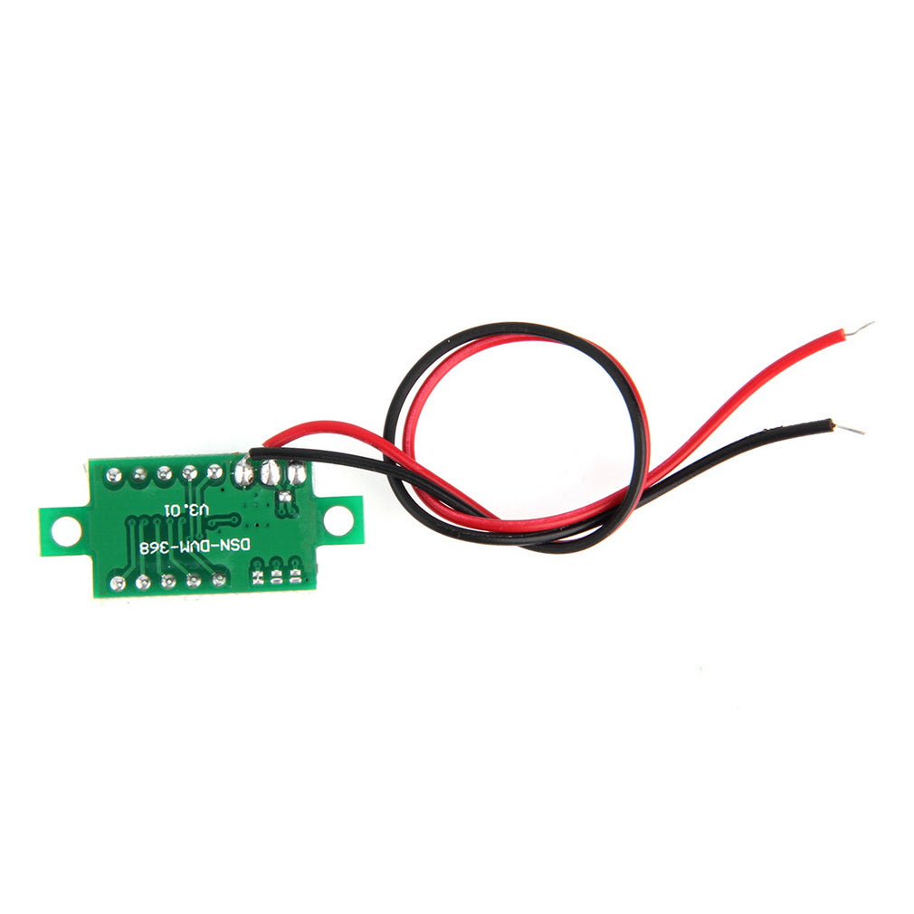 Mini Size LED Panel Voltage Meter 3-Digital LCD Display Adjustment Voltmeter