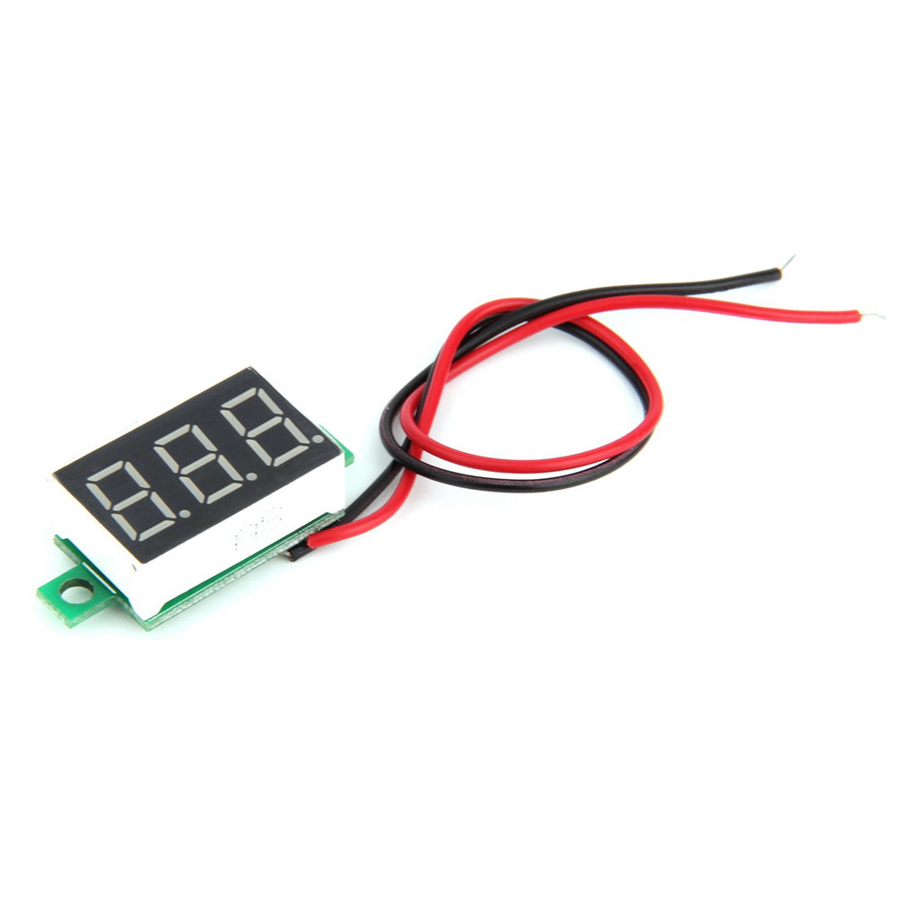Mini Size LED Panel Voltage Meter 3-Digital LCD Display Adjustment Voltmeter