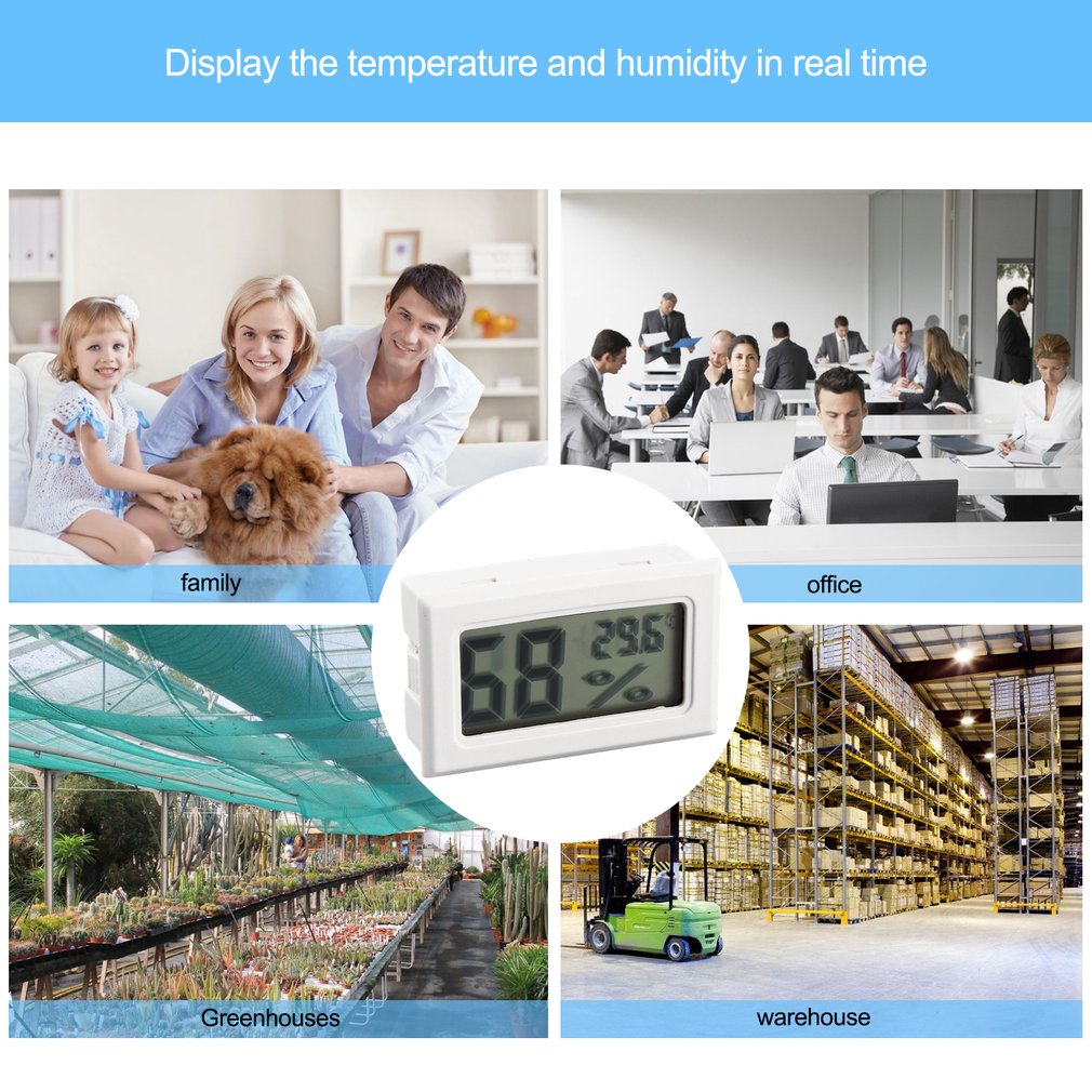 TL8015A Mini Wireless Digital LCD Thermometer Hygrometer Humidity Temperature Meter