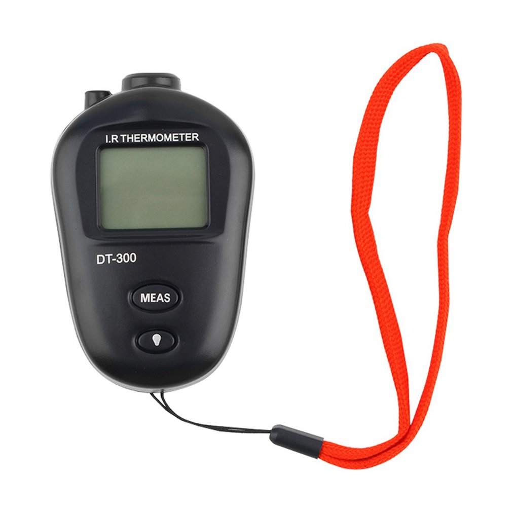 DT-300 Portable Mini Digital Non-Contact IR Infrared LCD Thermometer - Black