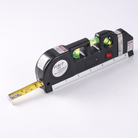 Laser Level Horizon Upright Measure 8FT Aligner Standard and Metric Ruler