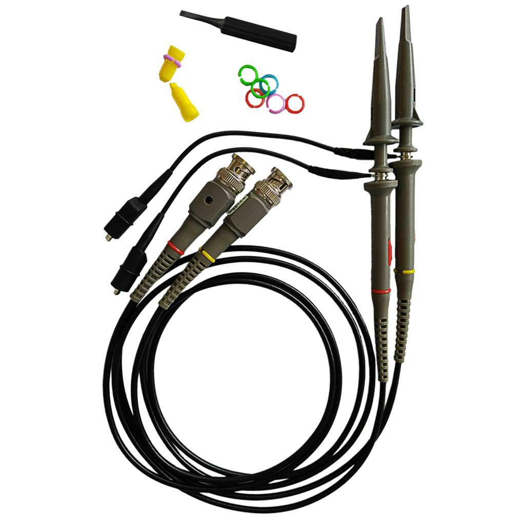 Two P6100 DC 100MHZ Oscilloscope Scope Clip Probe 100MHz for Tektronix HP