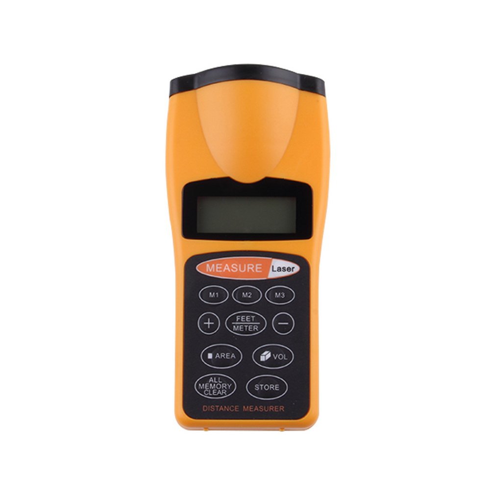 Digital LCD Ultrasonic Distance Measure Tape Measure Laser Point Rangefinder