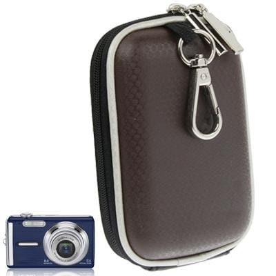 Universal Mini Digital Leather Camera Bag, Size: 120 x 80 x 35mm (Brown)