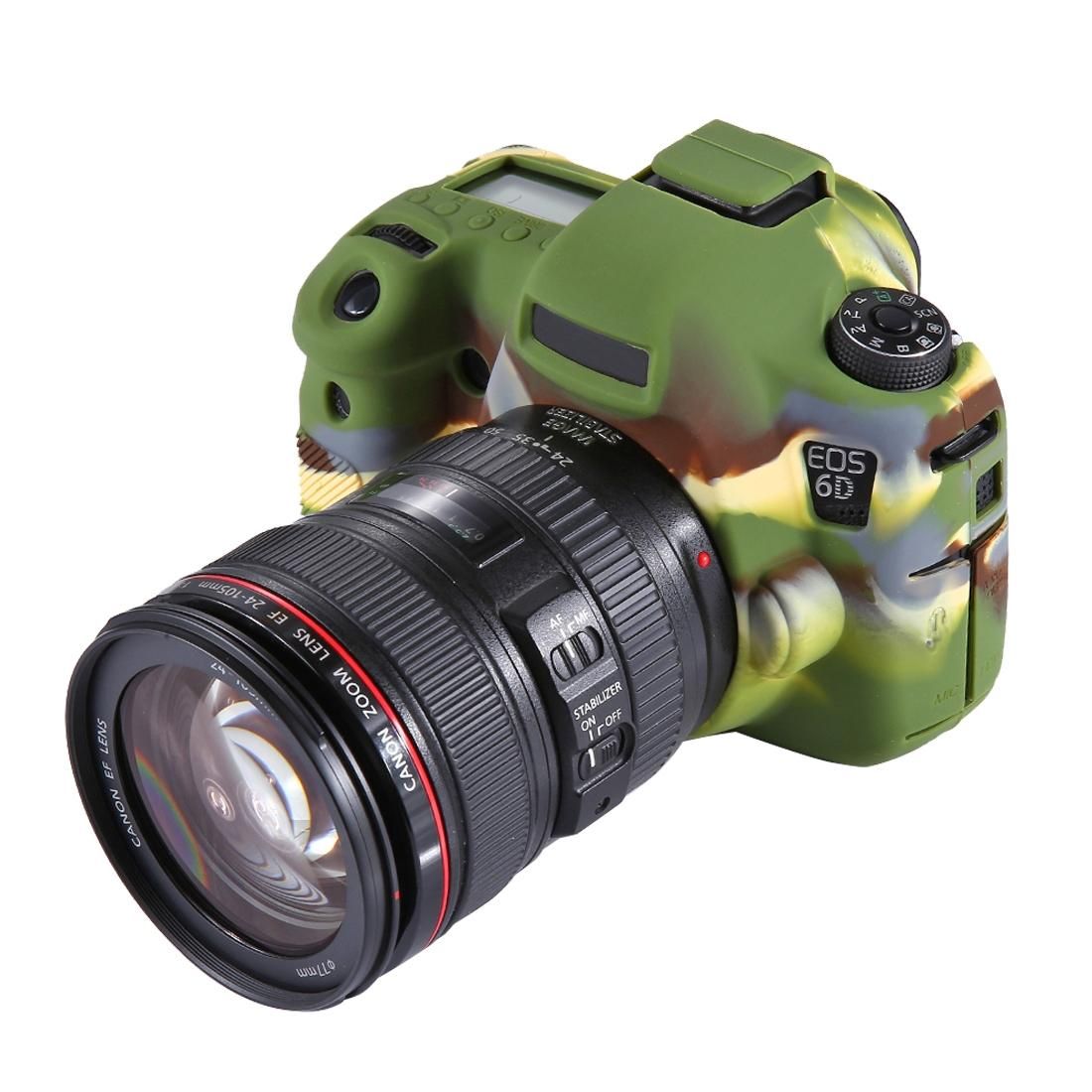 PULUZ Soft Silicone Protective Case for Canon EOS 6D (Style1)