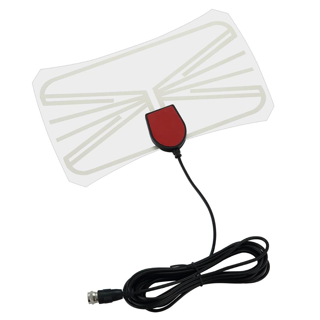 TY12 50 Miles Range 10dBi High Gain Amplified Digital Flat HDTV Indoor TV Antenna with 3.7m Coaxial Cable (Style1)
