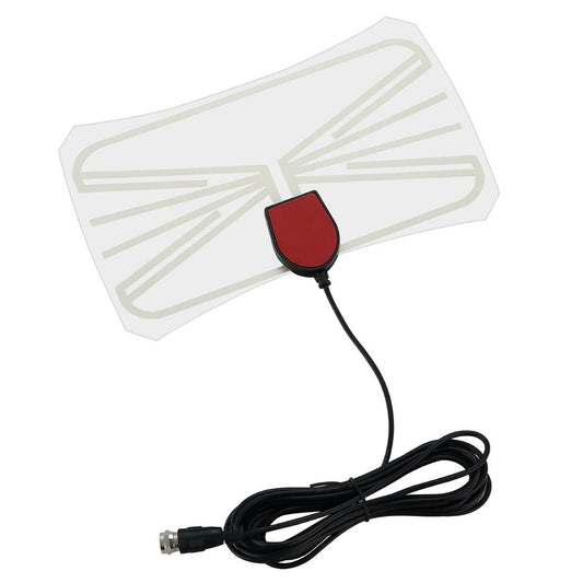 TY12 50 Miles Range 10dBi High Gain Amplified Digital Flat HDTV Indoor TV Antenna with 3.7m Coaxial Cable (Style1)