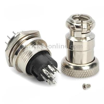 DIY 16mm 7-Pin GX16 Aviation Plug Socket Connector