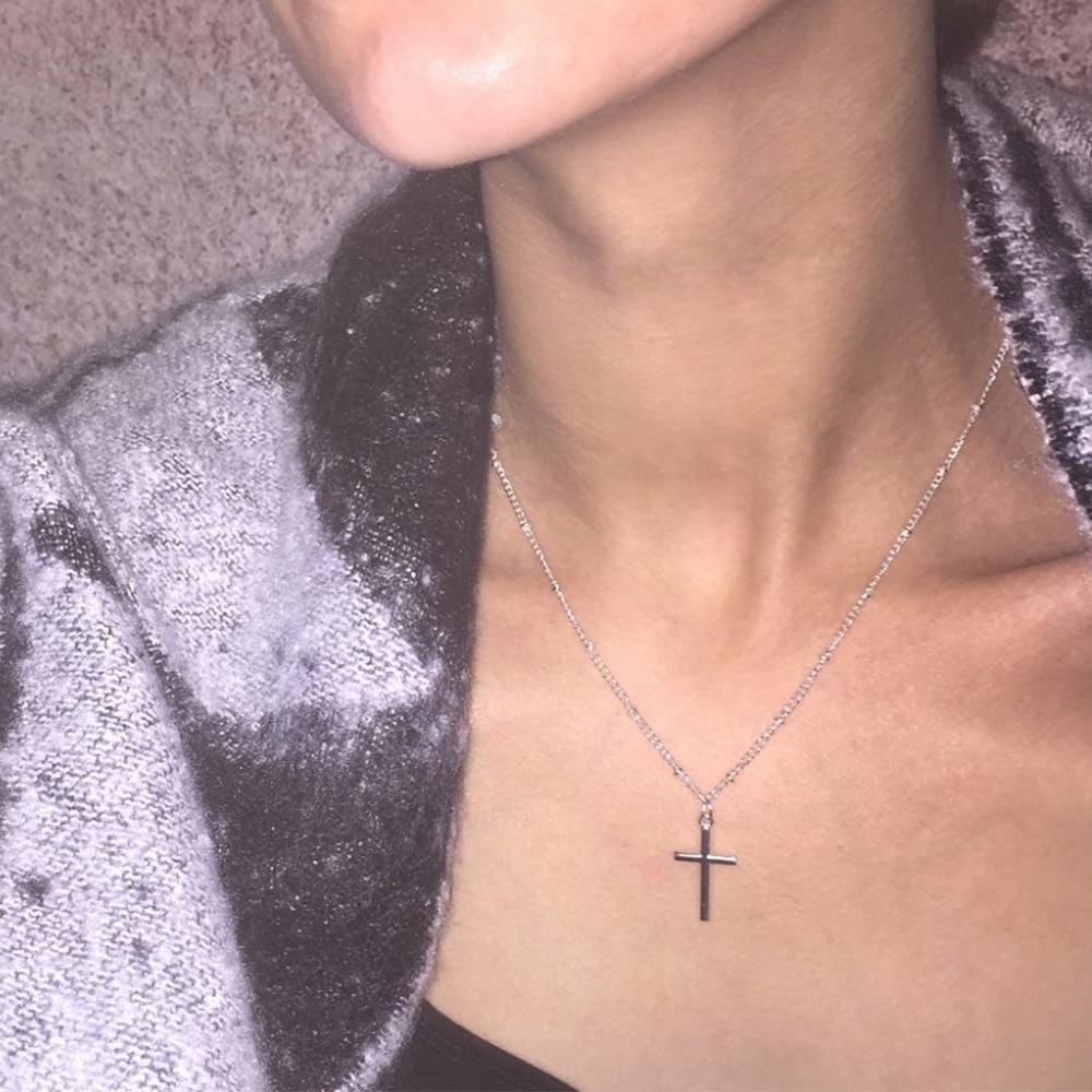Fashion Bright Electroplating Jewelry Necklace (Silver)