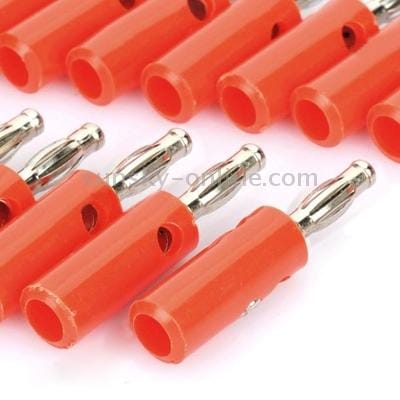 Loudspeaker Cable Banana Plugs Connectors, Red (Style2)