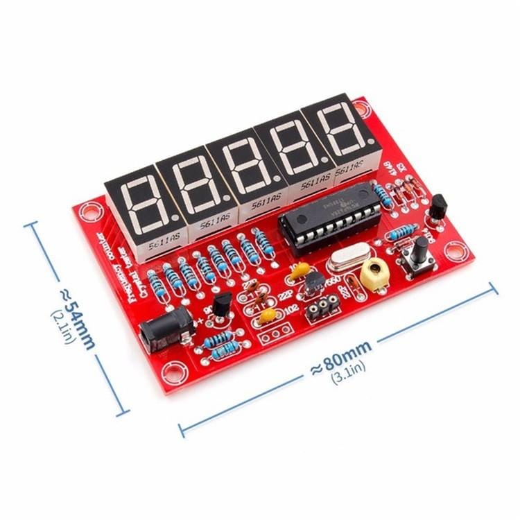 1Hz-50MHz Frequency Measurement Meter Crystal Measure Five Digital Tube Display Board DIY Kit