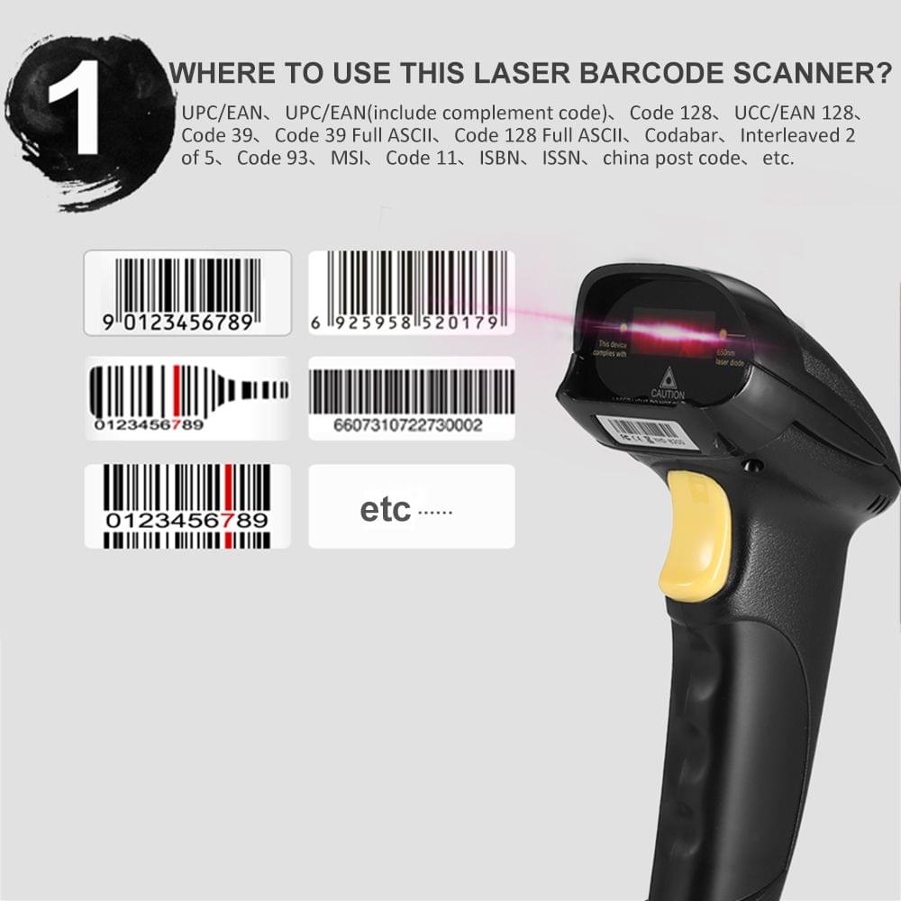 High Performance Bi-directional USB Cable Laser Barcode