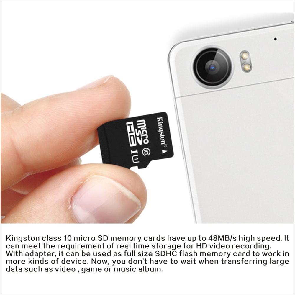 Kingston Class 10 8GB 16GB 32GB 64GB MicroSD TF Flash Memory - 64GB