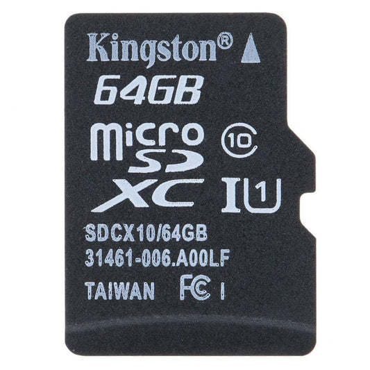 Kingston Class 10 8GB 16GB 32GB 64GB MicroSD TF Flash Memory - 64GB