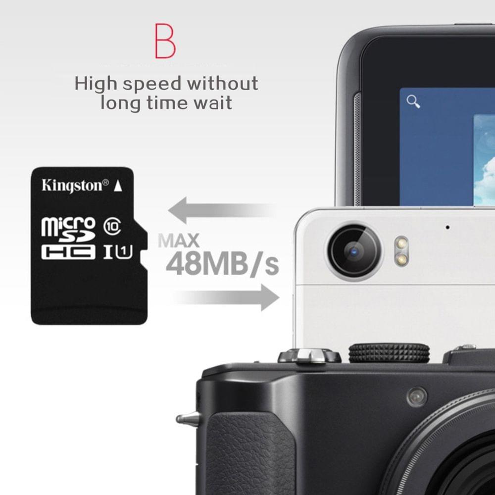 Kingston Class 10 8GB 16GB 32GB 64GB MicroSD TF Flash Memory - 64GB
