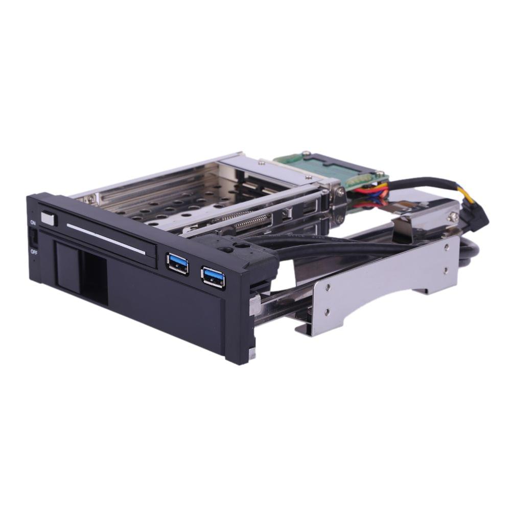 Dual Bay 3.5" + 2.5" Inch SATA III Hard Drive HDD & SSD Tray