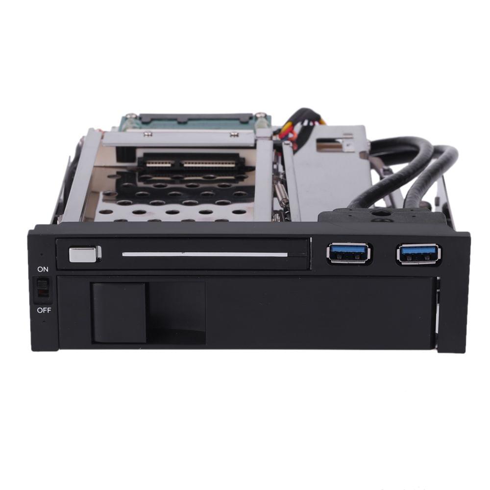Dual Bay 3.5" + 2.5" Inch SATA III Hard Drive HDD & SSD Tray