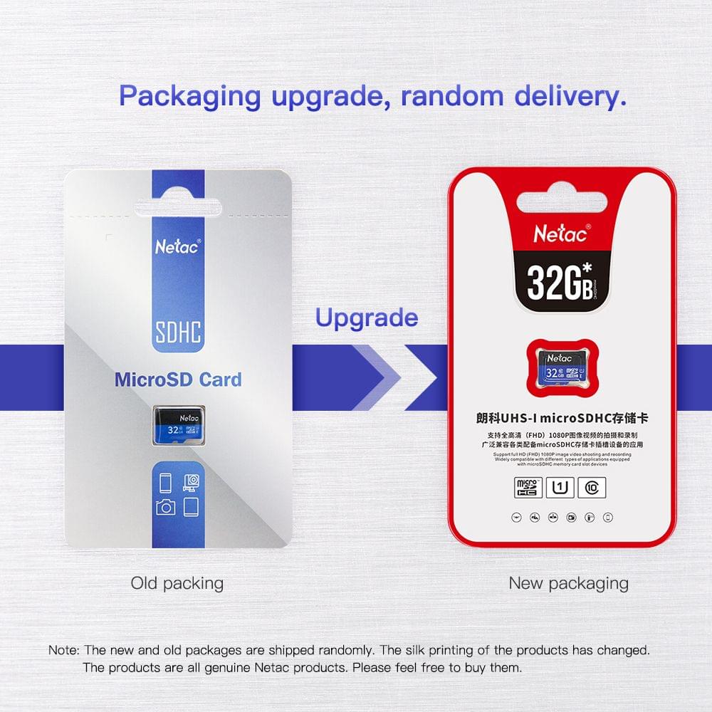 Netac P500 Class 10 16G Micro SDHC TF Flash Memory Card Data - 16GB