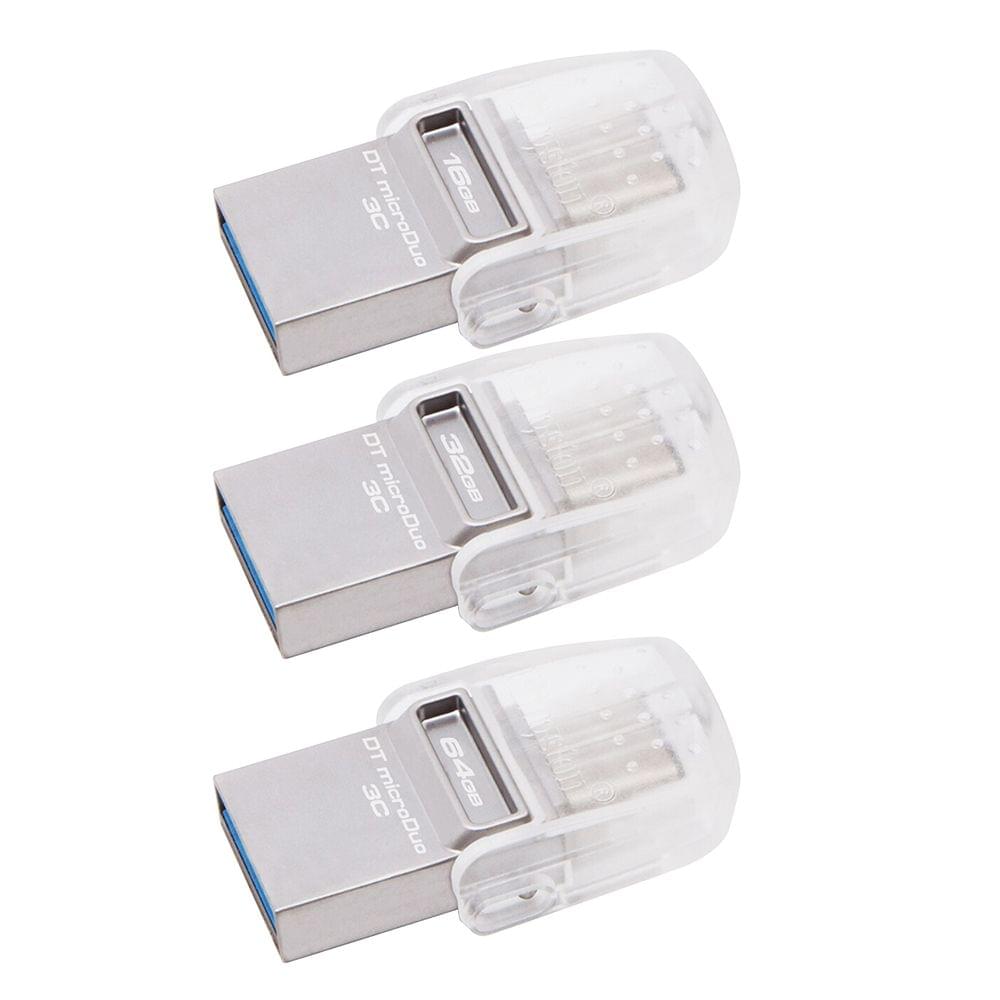 Kingston DataTraveler microDuo 3C 64GB USB3.1 Type-C OTG - 64GB