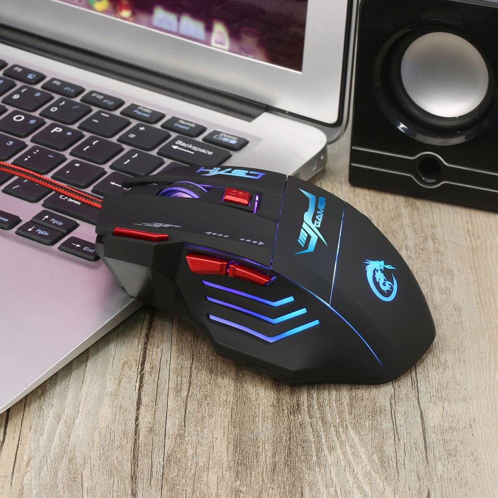 HXSJ H100 Gaming Mouse USB Wired Optical Game Mouse 5500 DPI