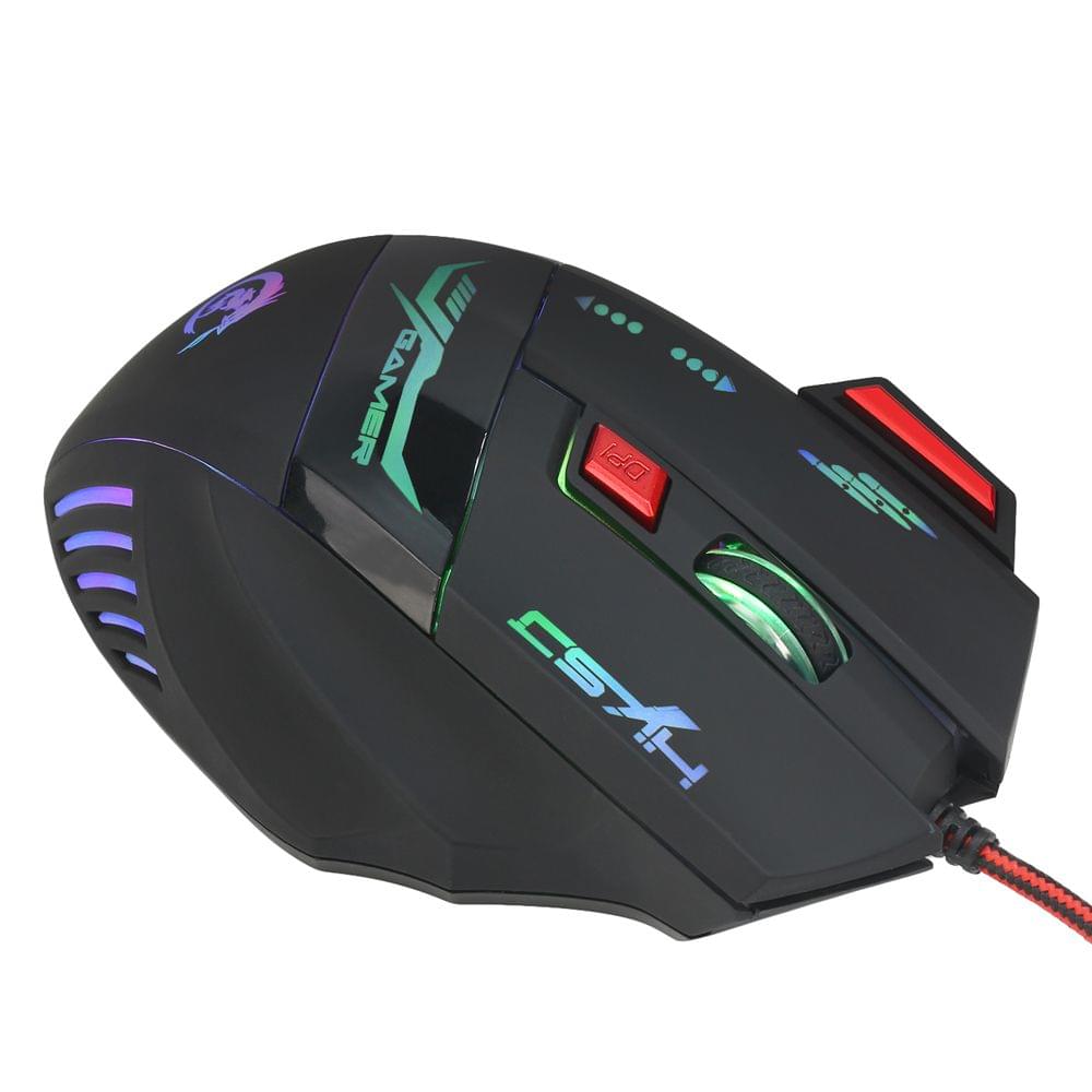 HXSJ H100 Gaming Mouse USB Wired Optical Game Mouse 5500 DPI