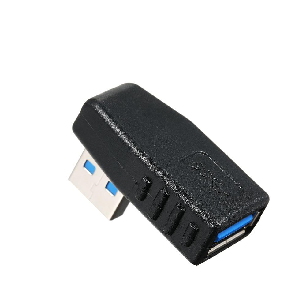 USB 3.0 Adapter Vertical Male to Female Left Angle Type-A